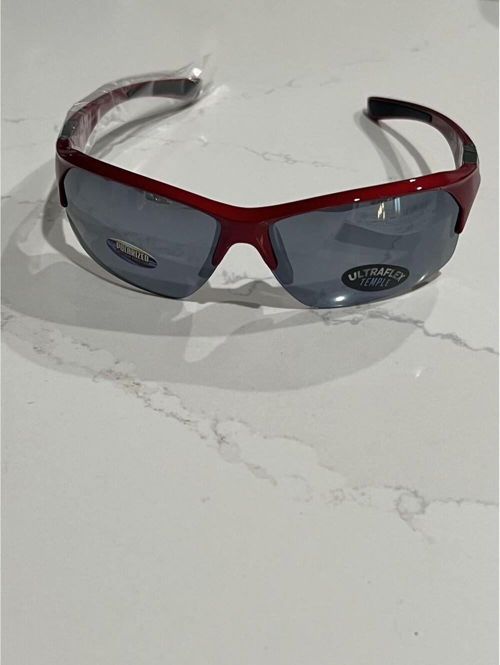 Pugs PF1 Flex Red Sunglasses with Black lenses